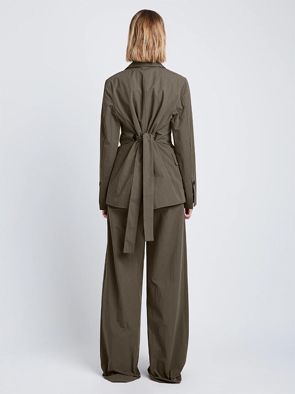 PROENZA SCHOULER WHITE LABEL | Technical Suiting Blazer in Wood