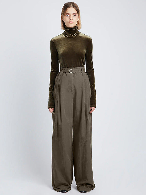 PROENZA SCHOULER WHITE LABEL | Technical Suiting Wide Leg Trouser In Wood