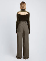 PROENZA SCHOULER WHITE LABEL | Technical Suiting Wide Leg Trouser In Wood