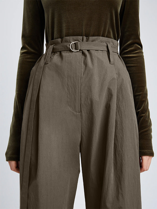PROENZA SCHOULER WHITE LABEL | Technical Suiting Wide Leg Trouser In Wood