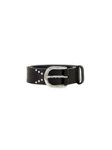 Isabel Marant Telly Belt in Black/Silver