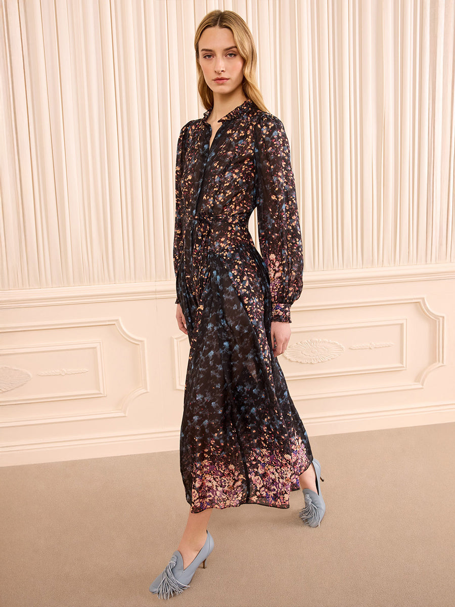 Tessa Long Sleeve Dress in Eclipse