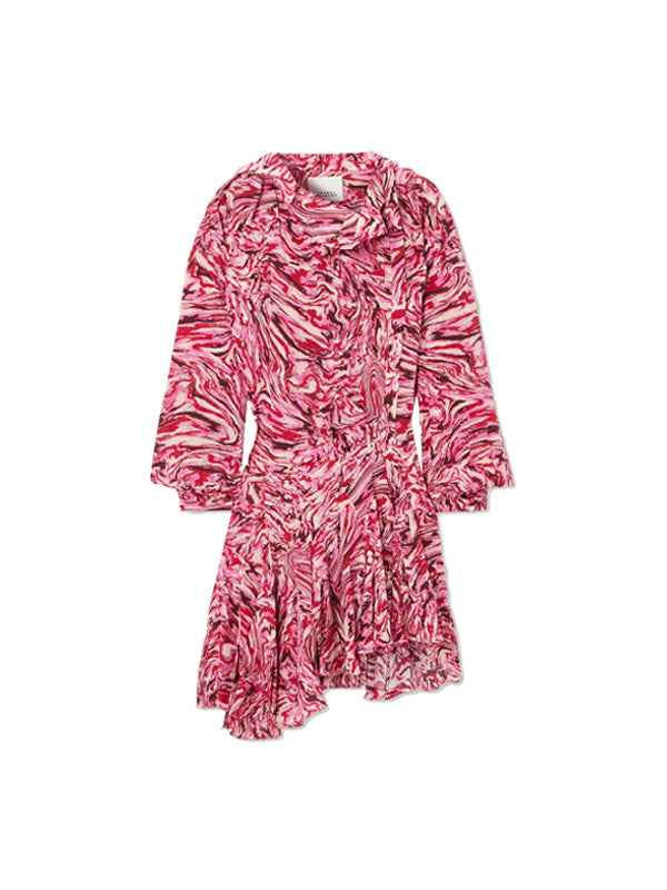 Isabel Marant Tharya Dress in Raspberry