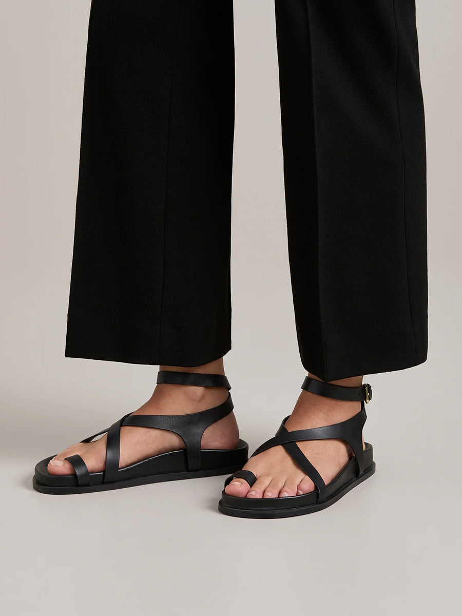 A.Emery The Jalen Slim Sandal in Black