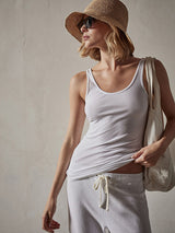 James Perse The Daily Tank in White