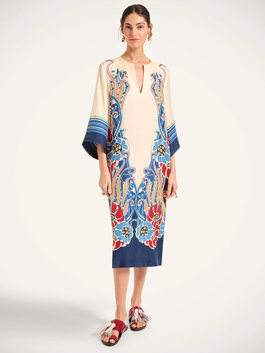 The Kaftan in Lemuria Placee Blue