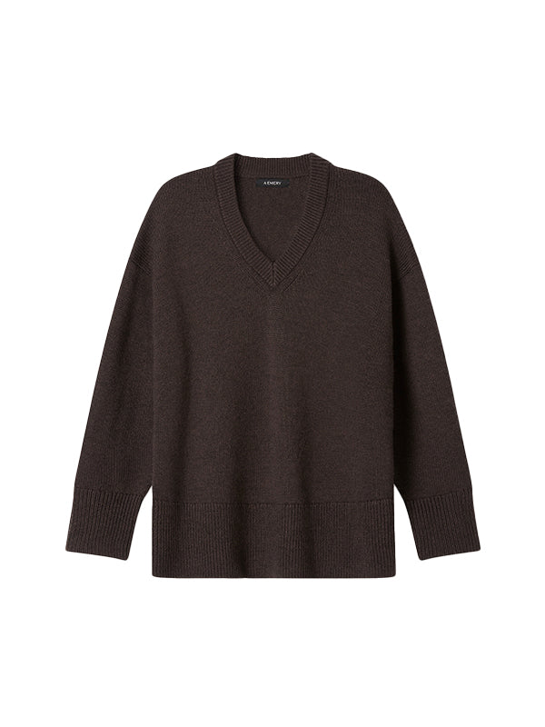 A.Emery | Lewis Knit in Chocolate Melange