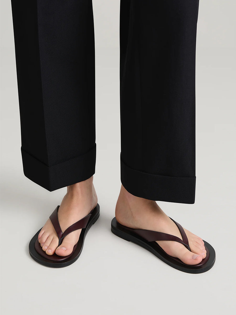 The Marcelle Sandal in Claret