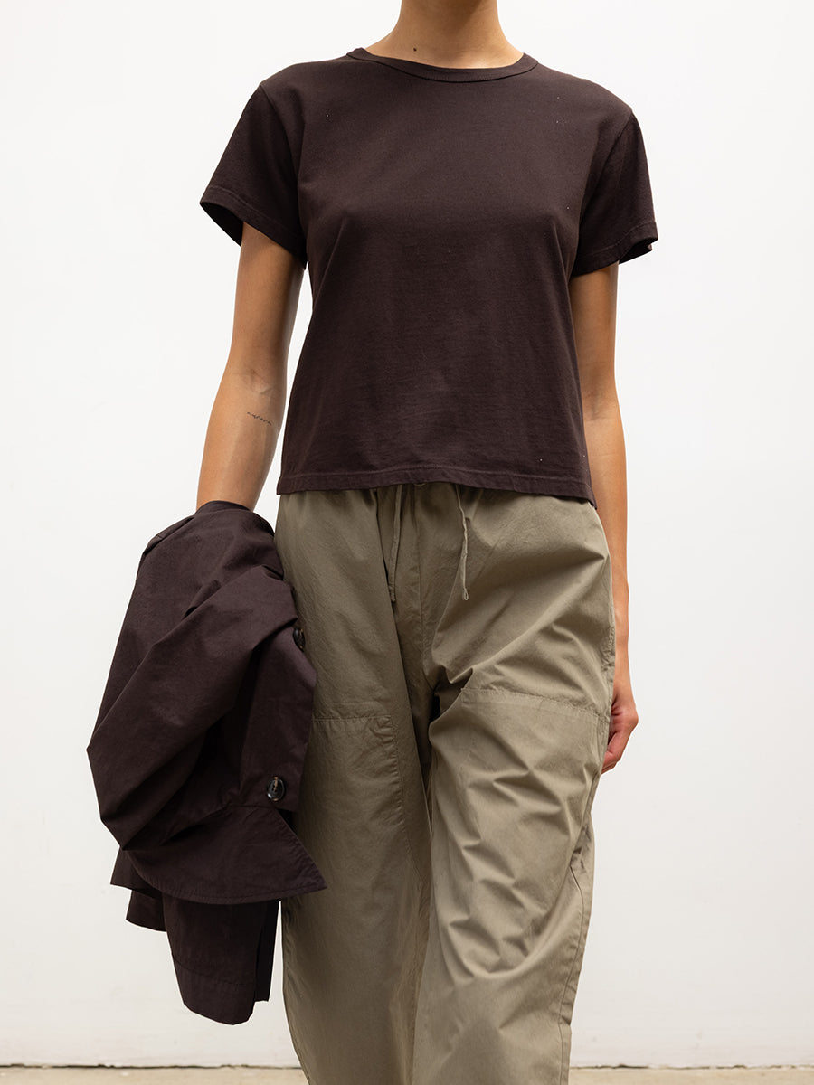 LESET The Margo Tee in Chocolate