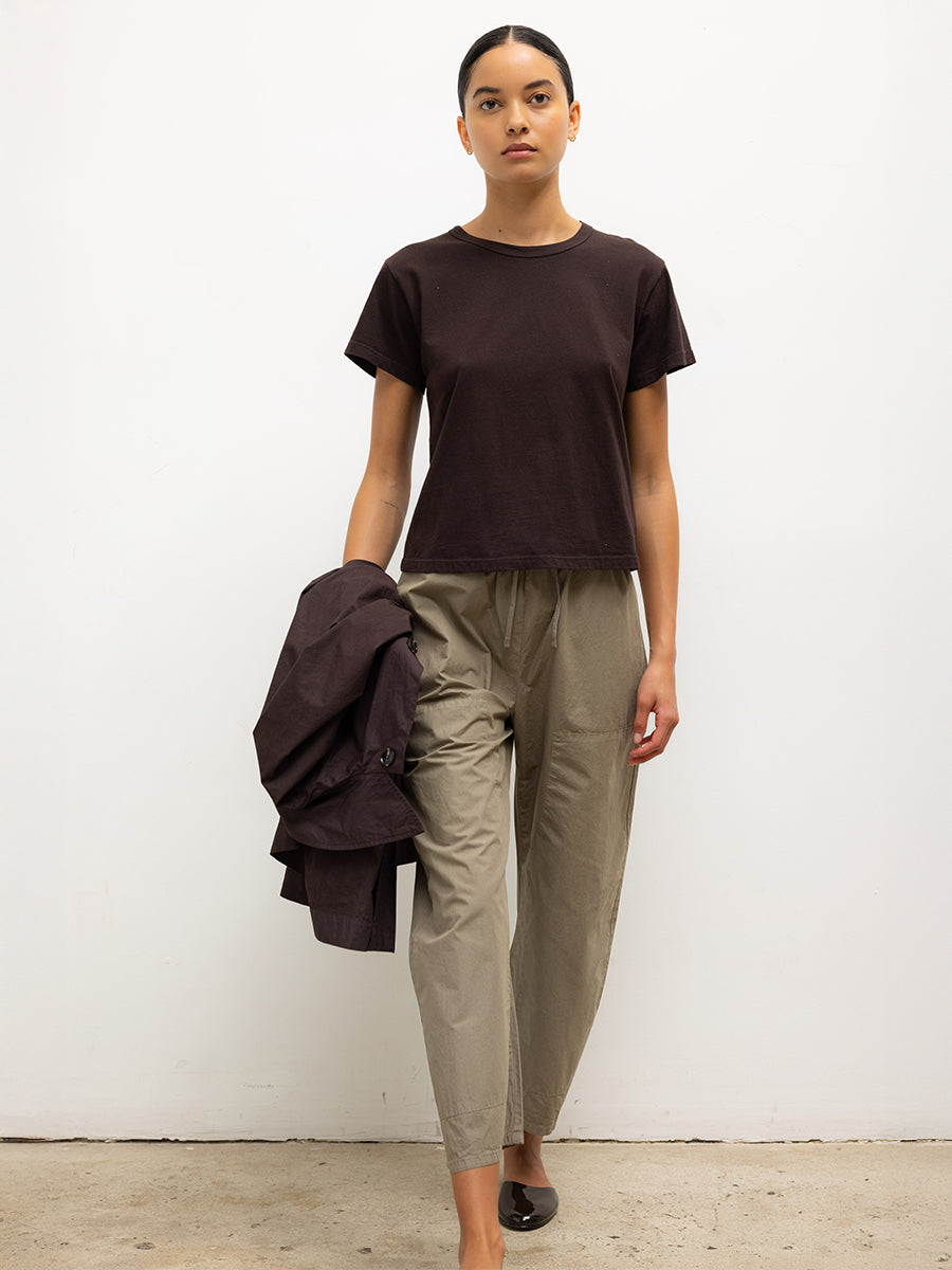 LESET The Margo Tee in Chocolate