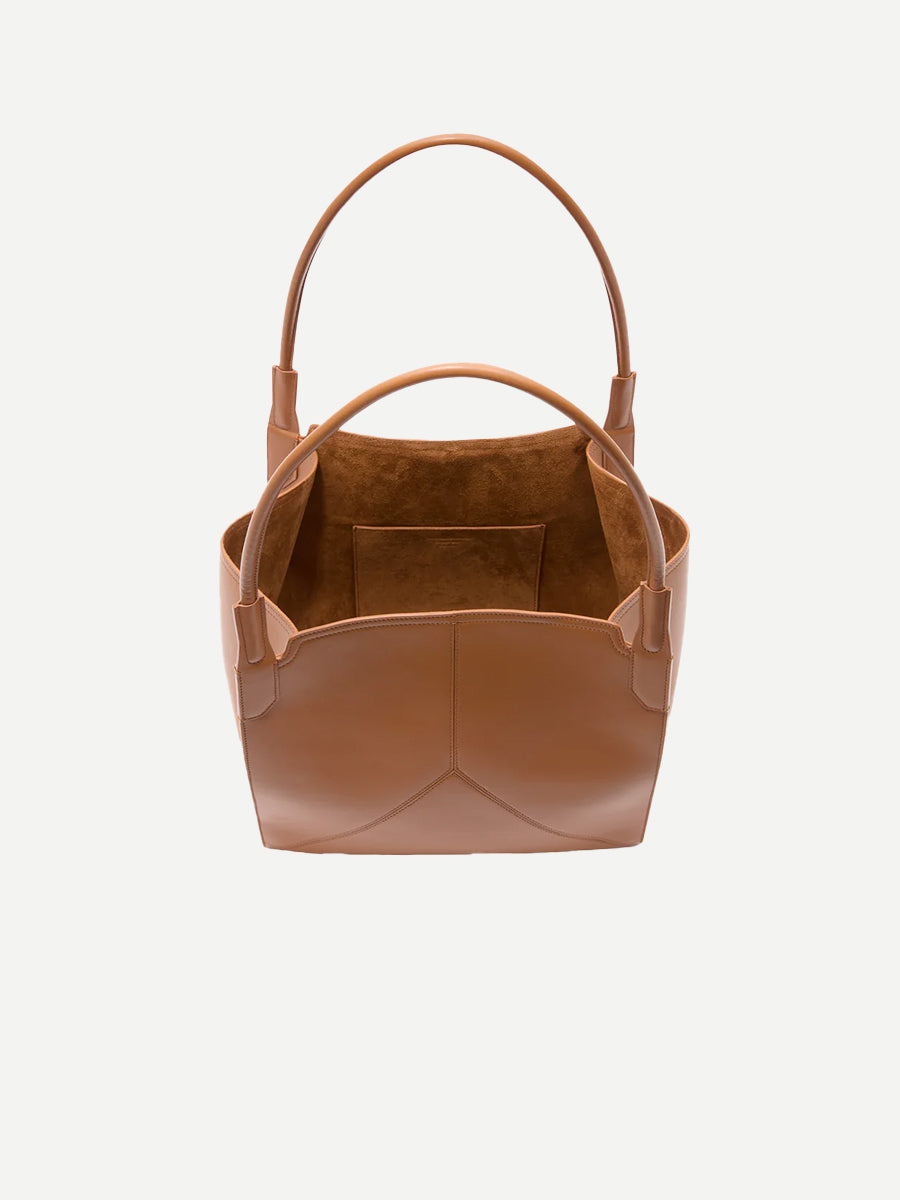 Victoria Beckham The Victoria Small Soft Tote in Tan