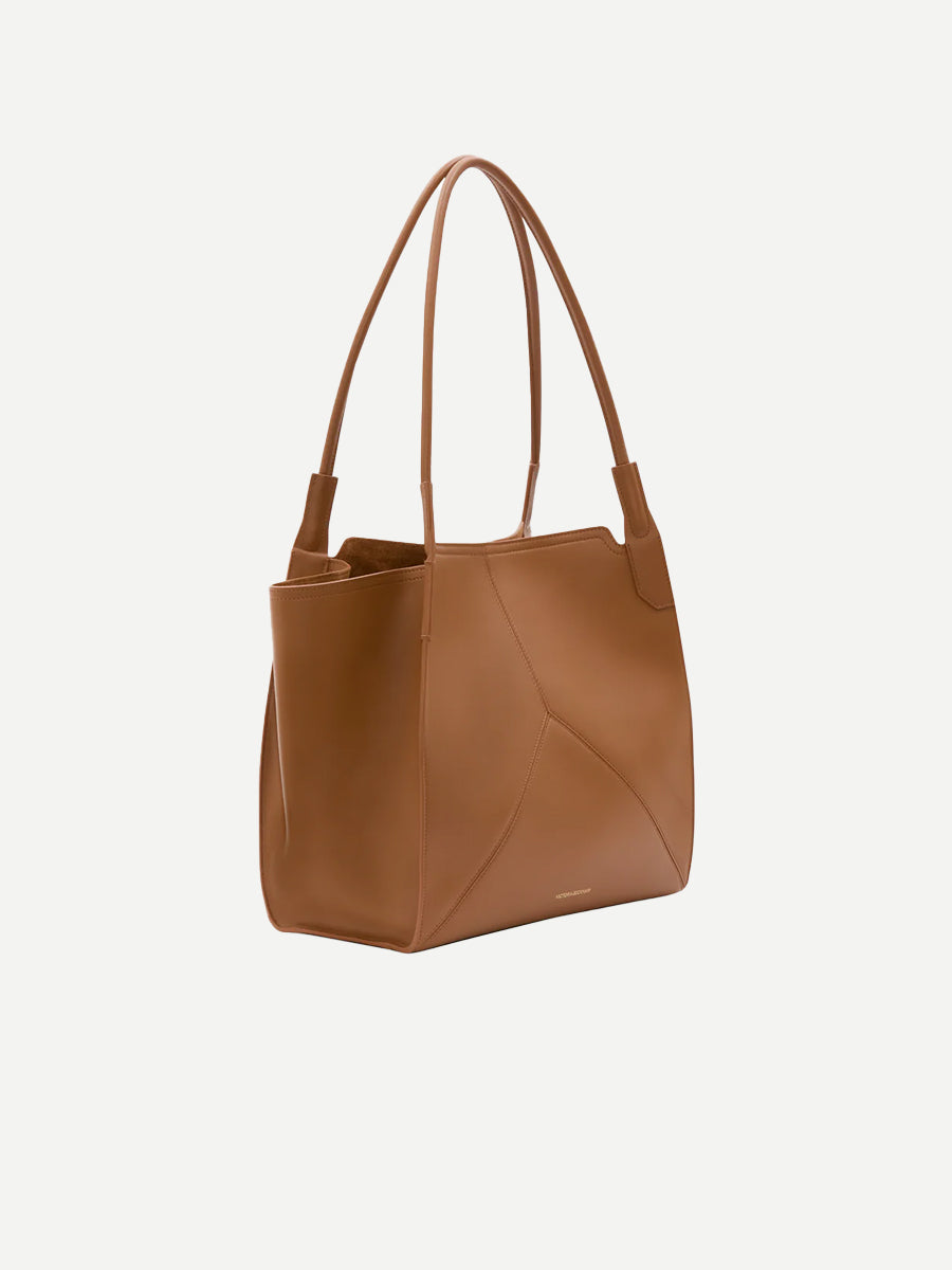Victoria Beckham The Victoria Small Soft Tote in Tan