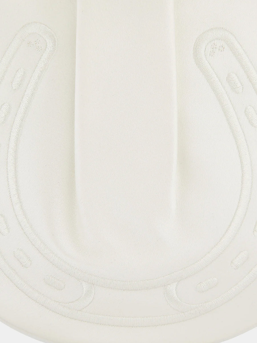 Anya Hindmarch | Tie The Knot Horseshoe Clutch in Ivory