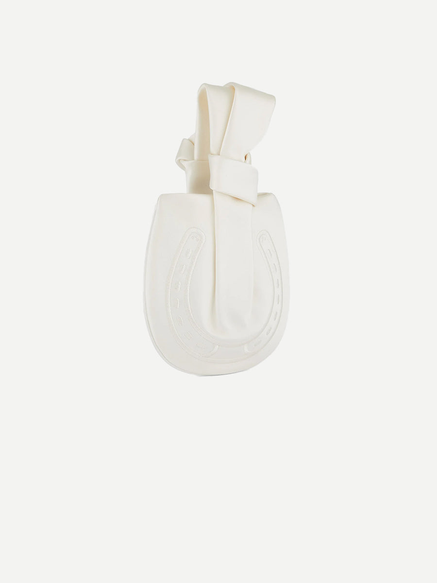 Tie The Knot Clutch in Ivory