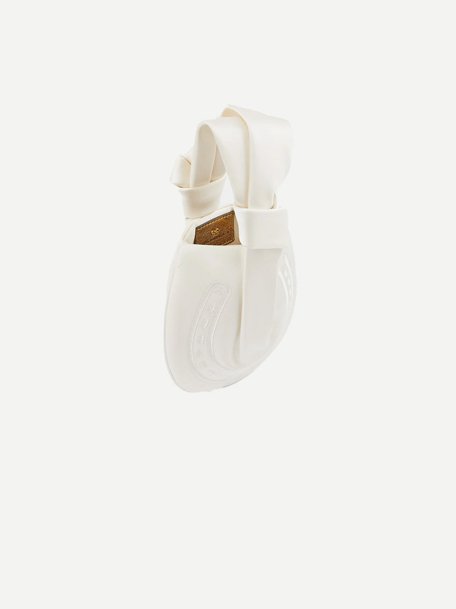 Anya Hindmarch | Tie The Knot Horseshoe Clutch in Ivory
