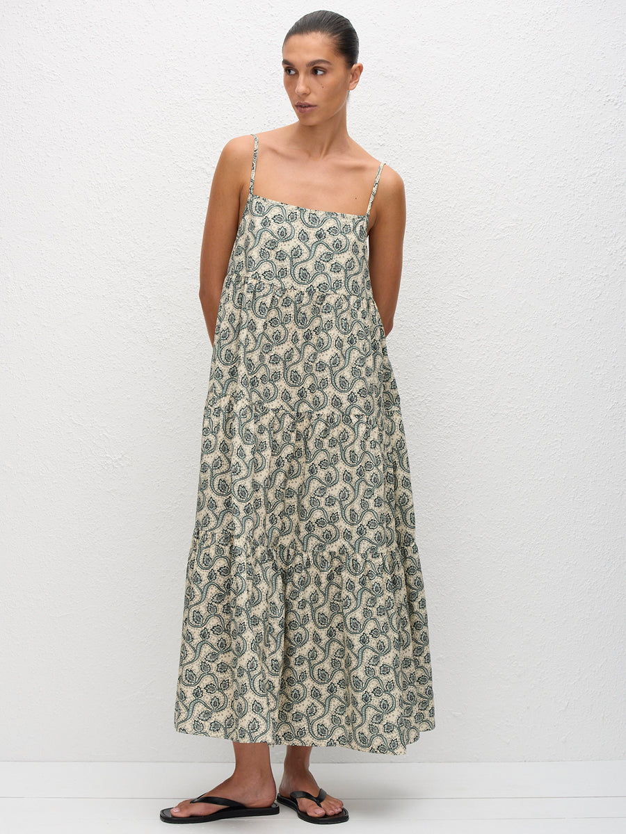 Matteau Tiered Sundress in Vine