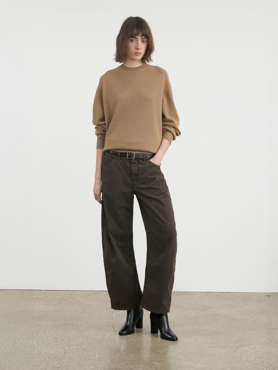 Nili Lotan Tribeca Pant in Chocolate Brown | Shop Now at Adam Heath In Store and Online