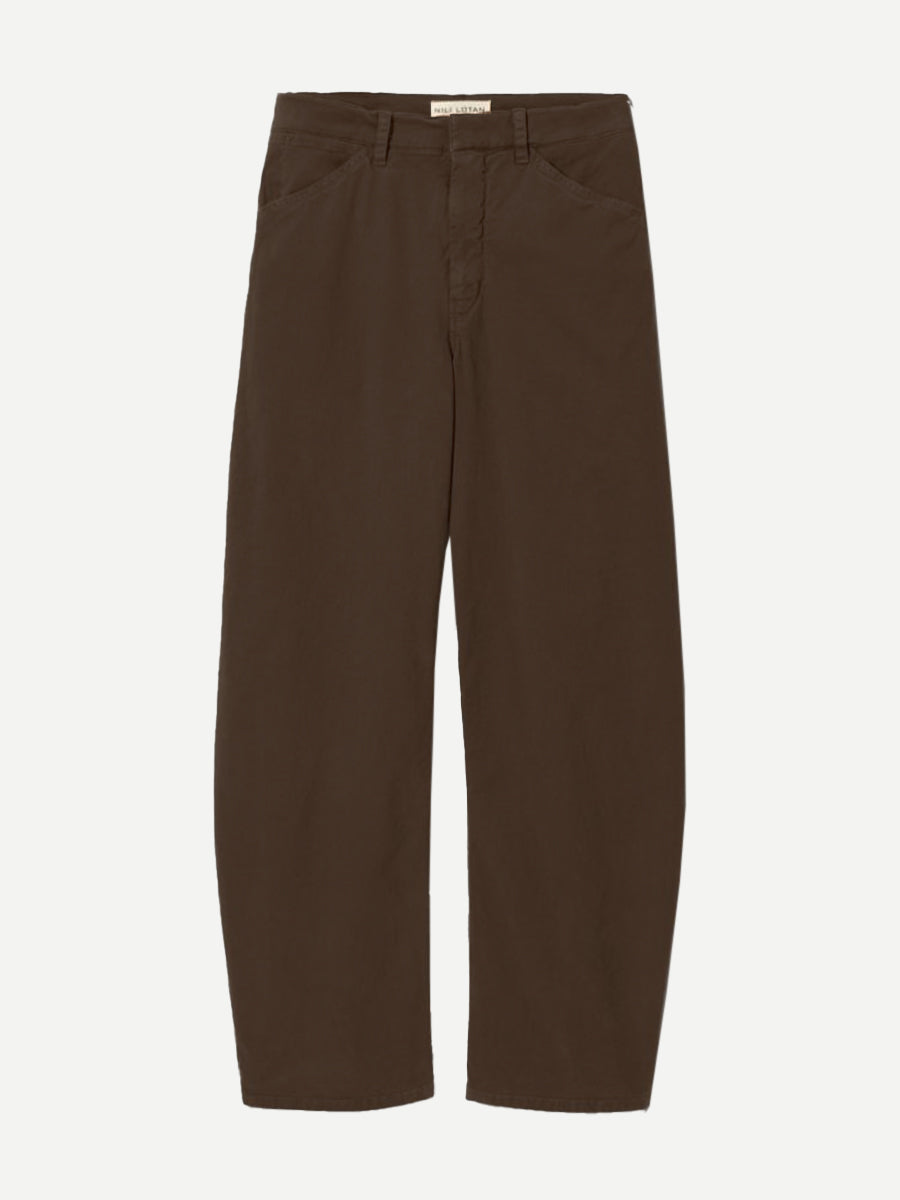 Nili Lotan Tribeca Pant in Chocolate Brown | Shop Now at Adam Heath In Store and Online