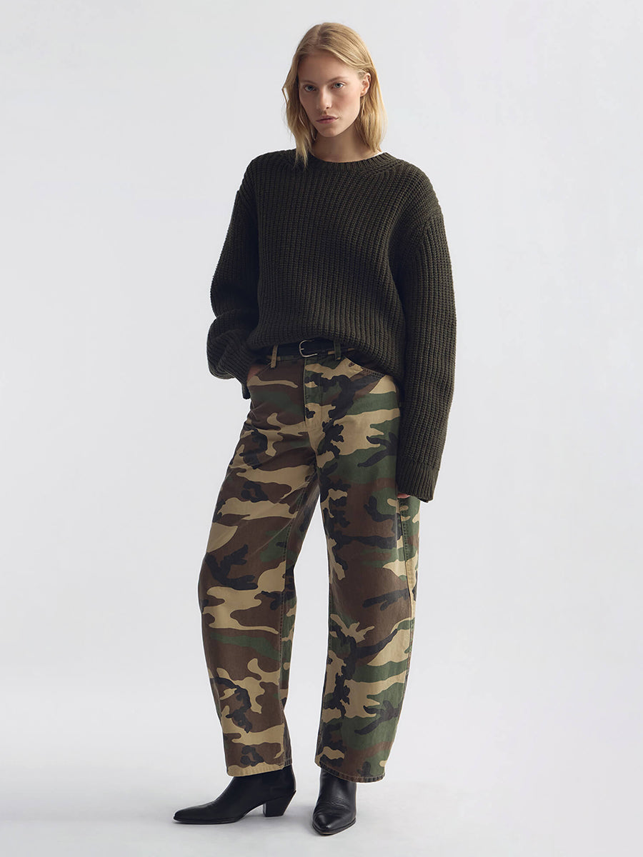 Tribeca Pant in Khaki Overdyed Camo