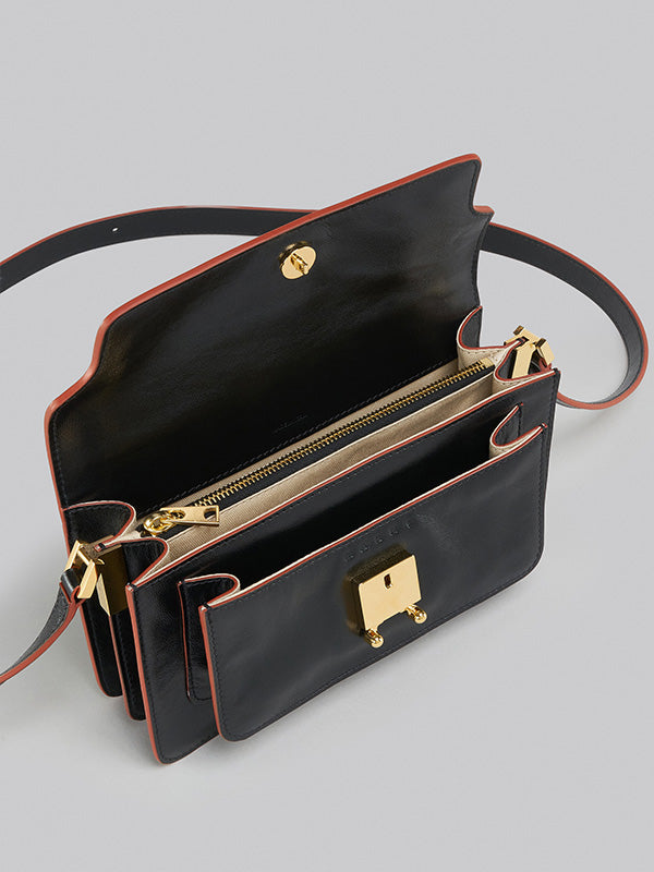 Marni Medium Trunk Bag In Black