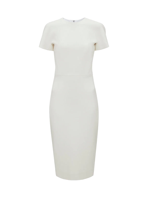 Victoria Beckham | T-Shirt Fitted Dress in Ivory