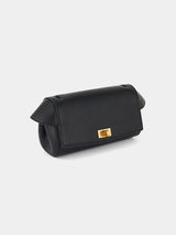 Anya Hindmarch Tube Bag in Black High Shine Capra