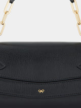 Anya Hindmarch Tube Bag in Black High Shine Capra