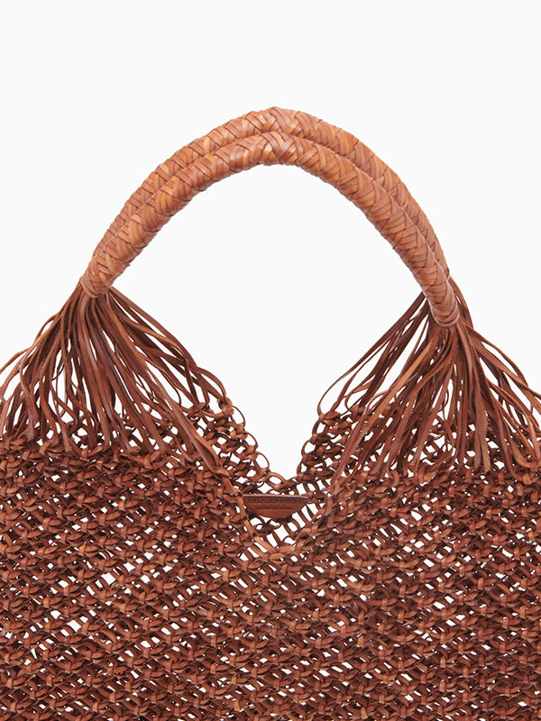 Ulla Johnson | Tulia Large Knotted Hobo in Pecan Brown