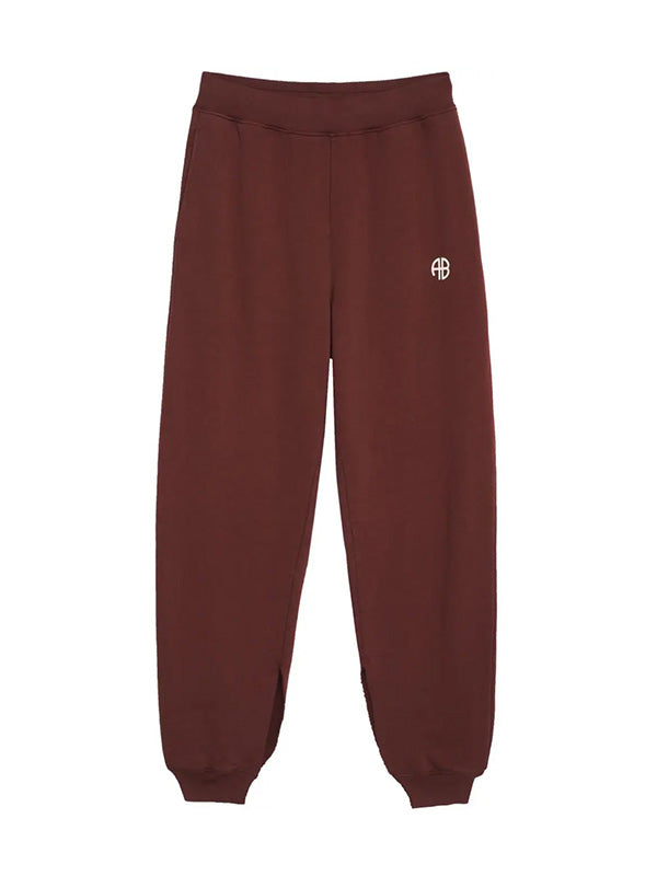 Anine Bing Tyler Jogger In Dark Cherry