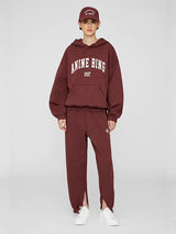 Anine Bing Tyler Jogger In Dark Cherry