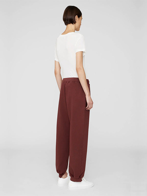 Anine Bing Tyler Jogger In Dark Cherry