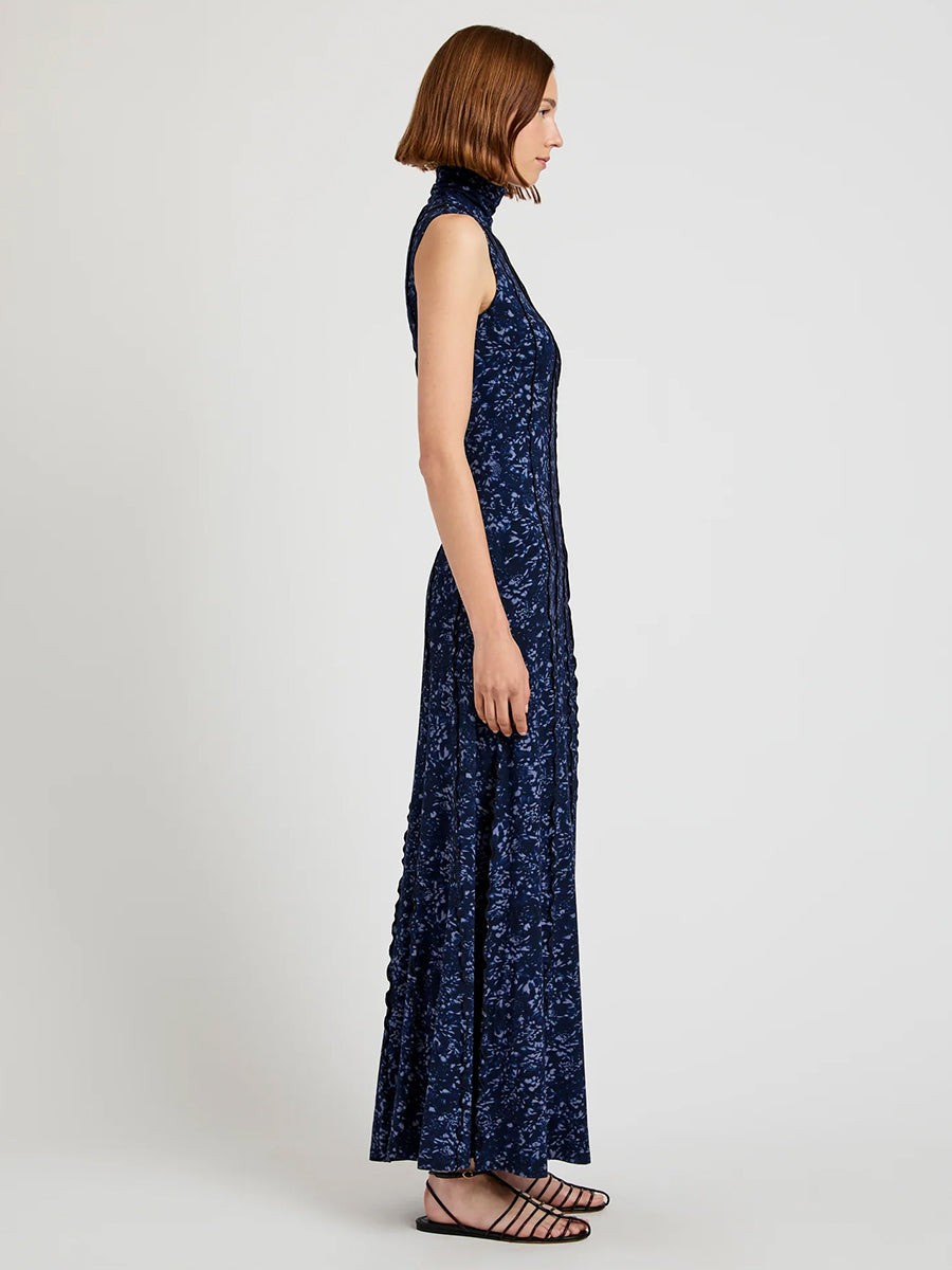 Proenza Schouler White Label Valentina Dress in Navy/Slate