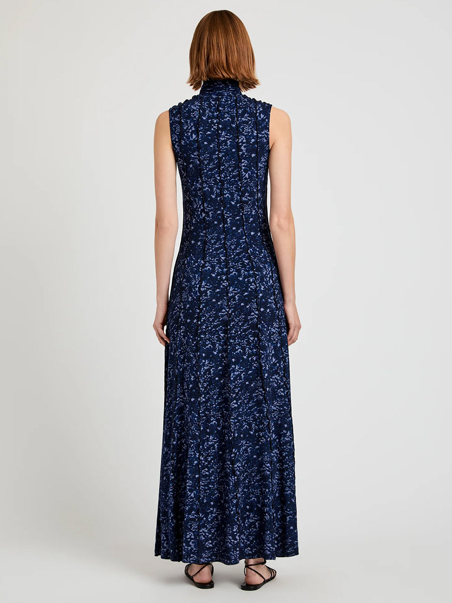 Proenza Schouler White Label Valentina Dress in Navy/Slate