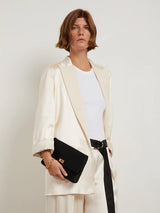 Anya Hindmarch | Valorie Clutch in Black
