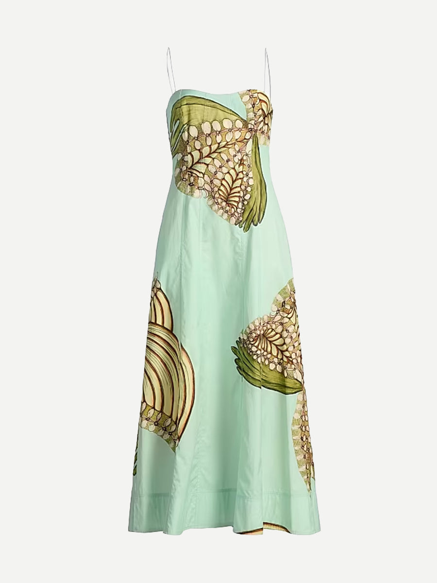 Vesela Cami Midi Dress in Water Blossoms