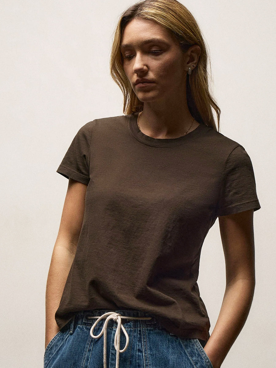 James Perse Vintage Little Boy Tee in Porcupine