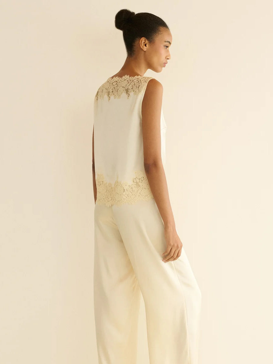 Viviane Top in Sea Salt