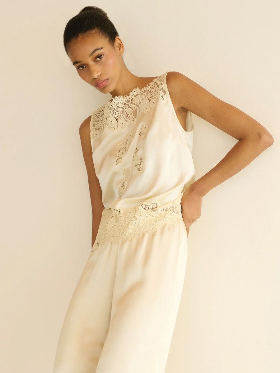 Viviane Top in Sea Salt