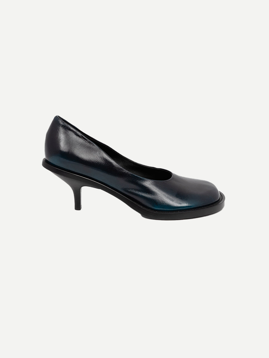 Dries Van Noten | Patent Leather Pump in Turquoise