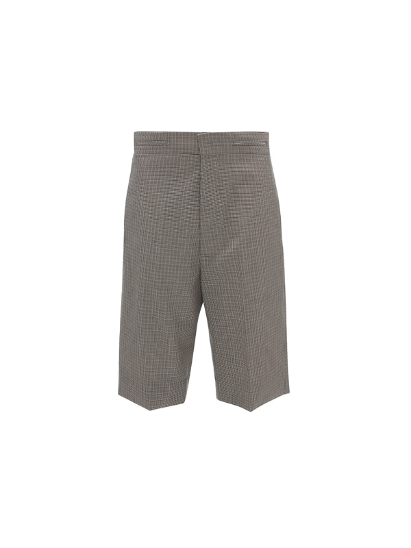 Victoria Beckham | Waistband Detailed Tailored Short in Dogtooth Check