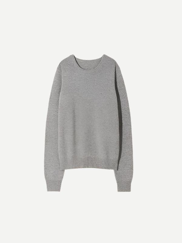 Nili Lotan Waldorf Sweater in Light Grey Melange