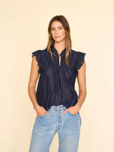 Xirena Whitely Top in Navy