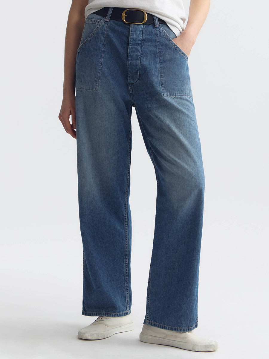 Whitney Denim Pant in Delancey Wash