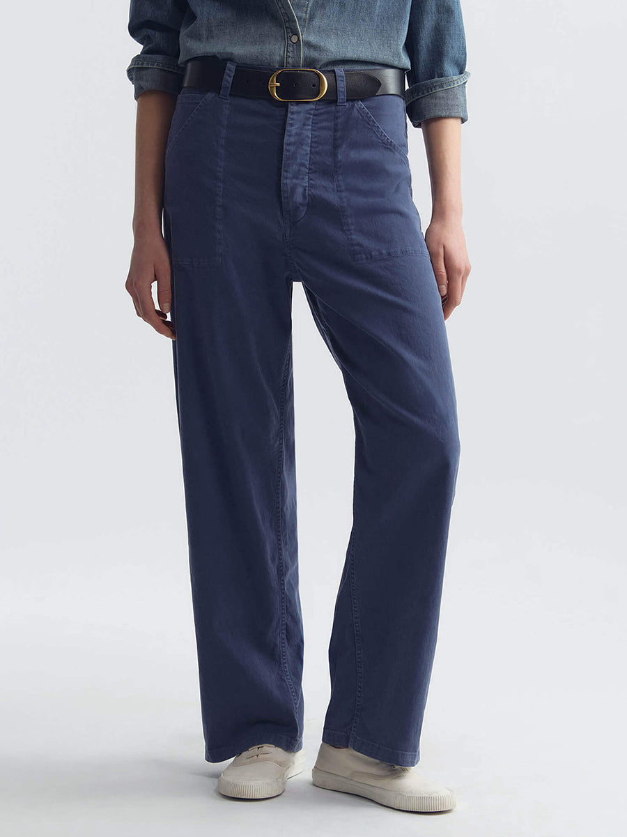 Nili Lotan Whitney Pant in Vintage Washed French Navy