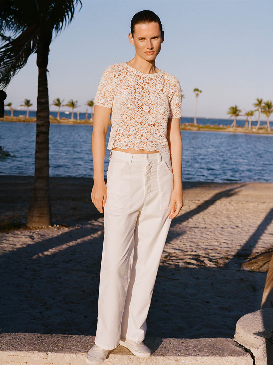 Whitney Pant in White