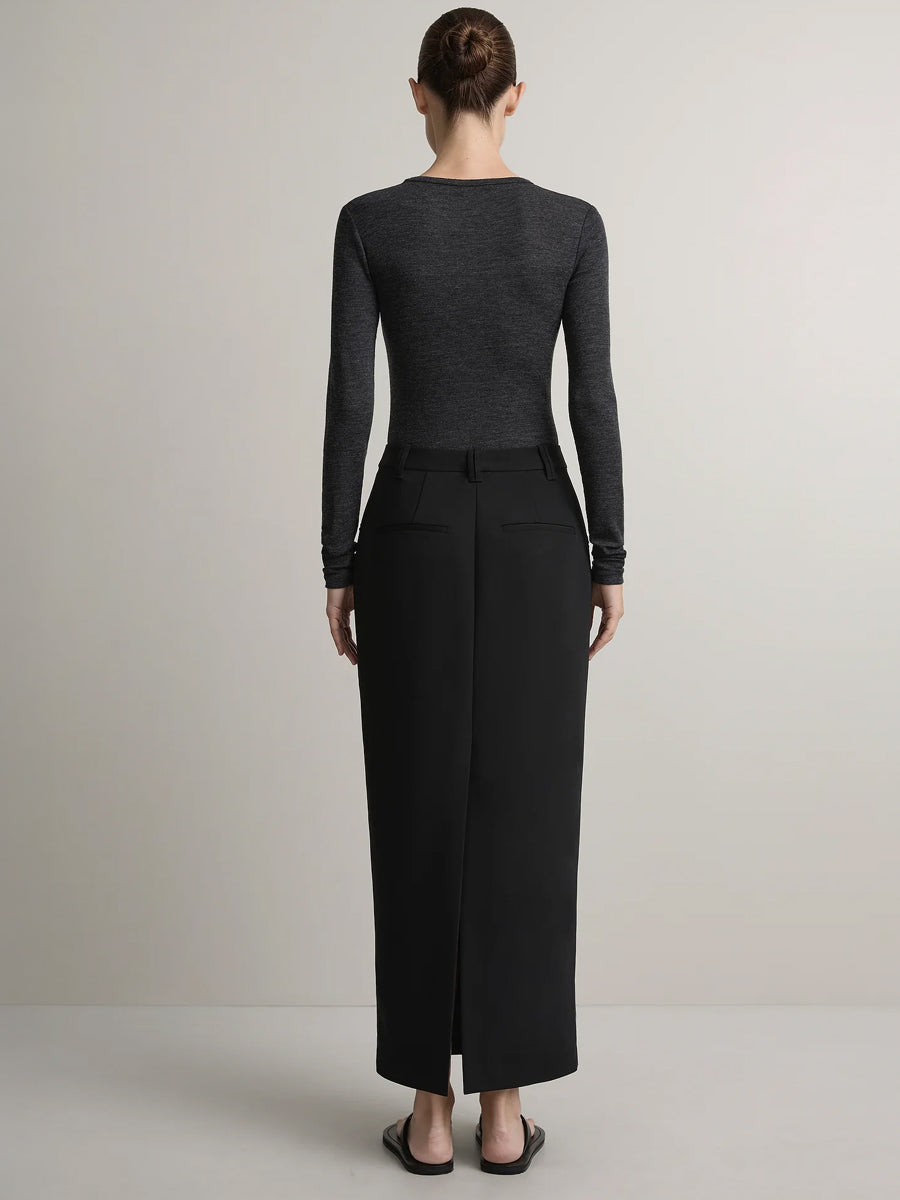 Willett Top in Charcoal Melange