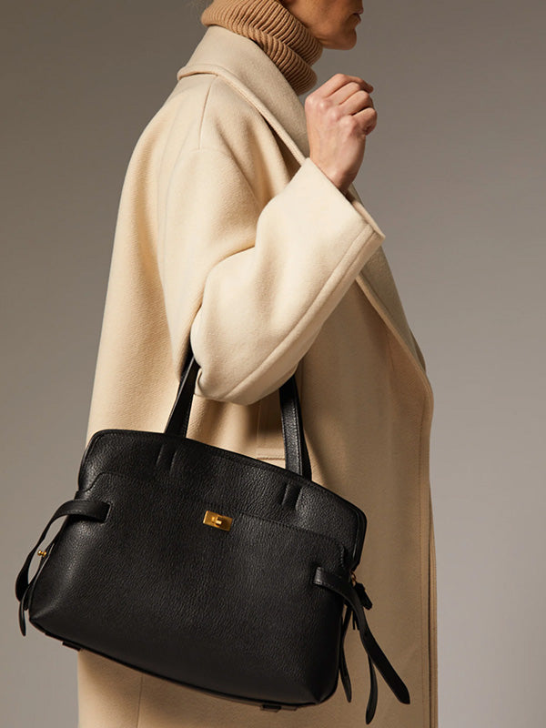 Anya Hindmarch Wilson in Black Shiny Grain