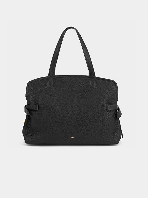 Anya Hindmarch Wilson in Black Shiny Grain