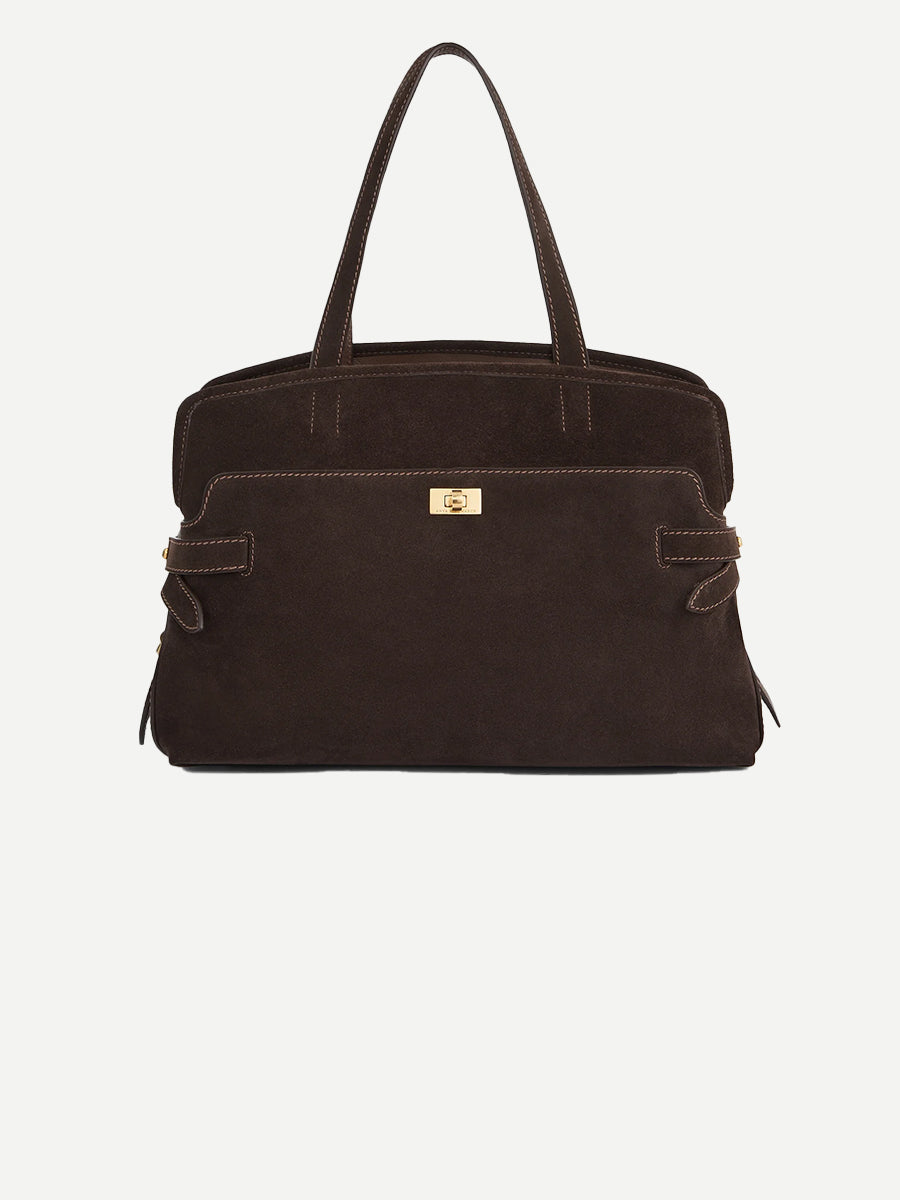 Anya Hindmarch Wilson in Truffle Suede