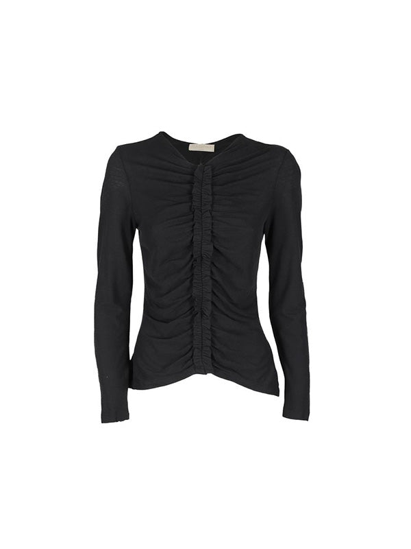 ULLA JOHNSON Wren Top in Noir